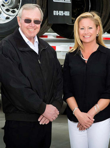 Leann Wannemacher and Mark Wannemacher from Double A Utility Trailers. (Photo: Business Wire)