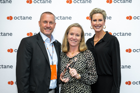 Mike Hall, Director of LaunchPad SBDC presents award to RION leadership team members Alisa Lask and Jodi Brichan. Photo courtesy of Octane SBDC. (Photo: Business Wire)