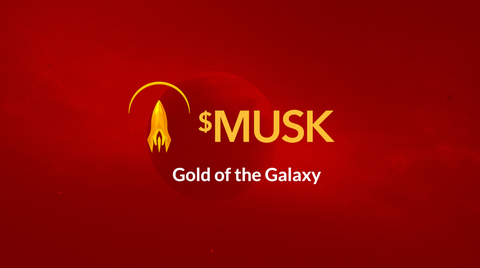 $MUSK Gold Logo