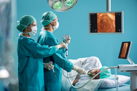 A gastroscope enables a doctor to examine the esophagus, stomach, and duodenum of the patient. A procedure can take 10 minutes to more than an hour depending on the complexity of the case. (Photo: Business Wire)