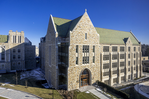 Suffolk selected by Boston College to build the Schiller Institute for Integrated Science and Society in Newton, MA. Photo credit: Caitlin Cunningham, Boston College