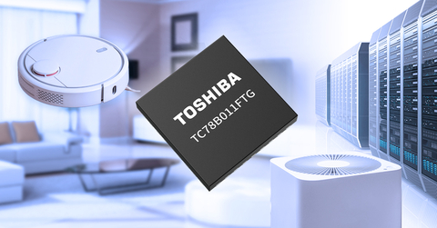 Toshiba: TC78B011FTG, a sine-wave drive three-phase brushless DC motor control pre-driver IC. (Graphic: Business Wire)