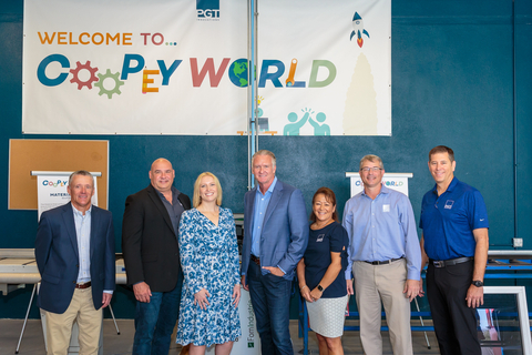 From left to right: John Kunz, Senior Vice President and CFO of PGT Innovations; Eric Kowalewski, Executive Vice President of Florida Operations for PGT Innovations; Christy Sackett, Vice President of Marketing for PGT Innovations; Jeff Jackson, President and CEO of PGT Innovations; Debbie LaPinska, Chief Human Resources Officer for PGT Innovations; Dave McCutcheon, Senior Vice President of Business Integration for PGT Innovations; Bob Keller, Senior Vice President of Strategy and Innovation for PGT Innovations. (Photo: Business Wire)