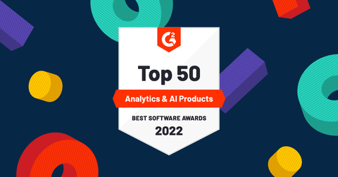 G2’s 2022 Best Software Awards for Analytics & AI Products (Graphic: Business Wire)