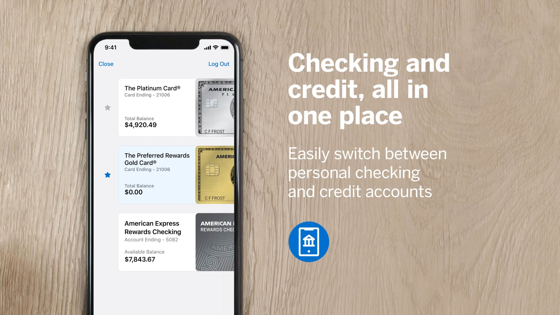 American Express Rewards Checking Demo