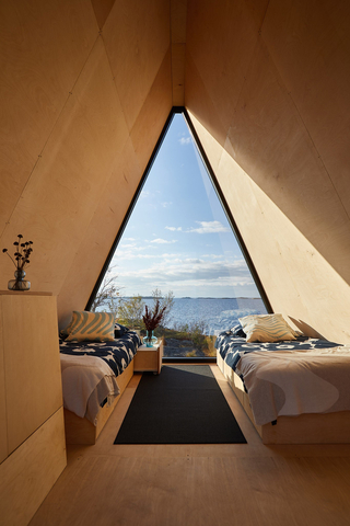 original The Nolla Cabin has been designed by Finnish industrial designer Robin Falck. It is aimed at exploring the interaction between humans, space and the environment in a minimalist and respectful way. (Photo: Business Wire)