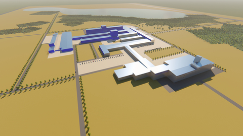 3D image of U. S. Steel’s New Advanced Technology Steel Mill in Osceola, Arkansas (Graphic: Business Wire)