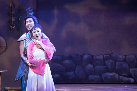 original Golden Lotus stars Harriet Chung and Boon Ho Sung win best acting awards at the 2022 Barcelona International Film Festival. (Photo: Business Wire)