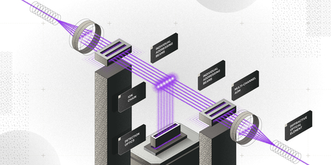 Schematic of trapped ion quantum processor (courtesy IonQ)