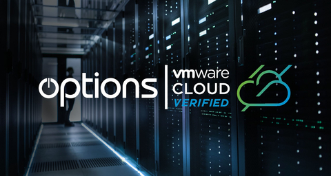 Options Technology, the leading Capital Markets services provider, backed by Abry Partners, today announced that the firm has been awarded VMware Cloud Verified status in London’s LD4 data center. (Graphic: Business Wire)