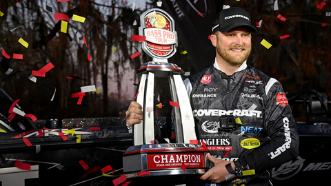 Covercraft pro Bradley Roy of Lancaster, Kentucky, weighed in five bass totaling 26 pounds, 2 ounces, to win the season-opening MLF Bass Pro Tour B&W Trailer Hitches Stage One Presented by Power-Pole in Monroe-West Monroe, Louisiana. (Photo: Business Wire)