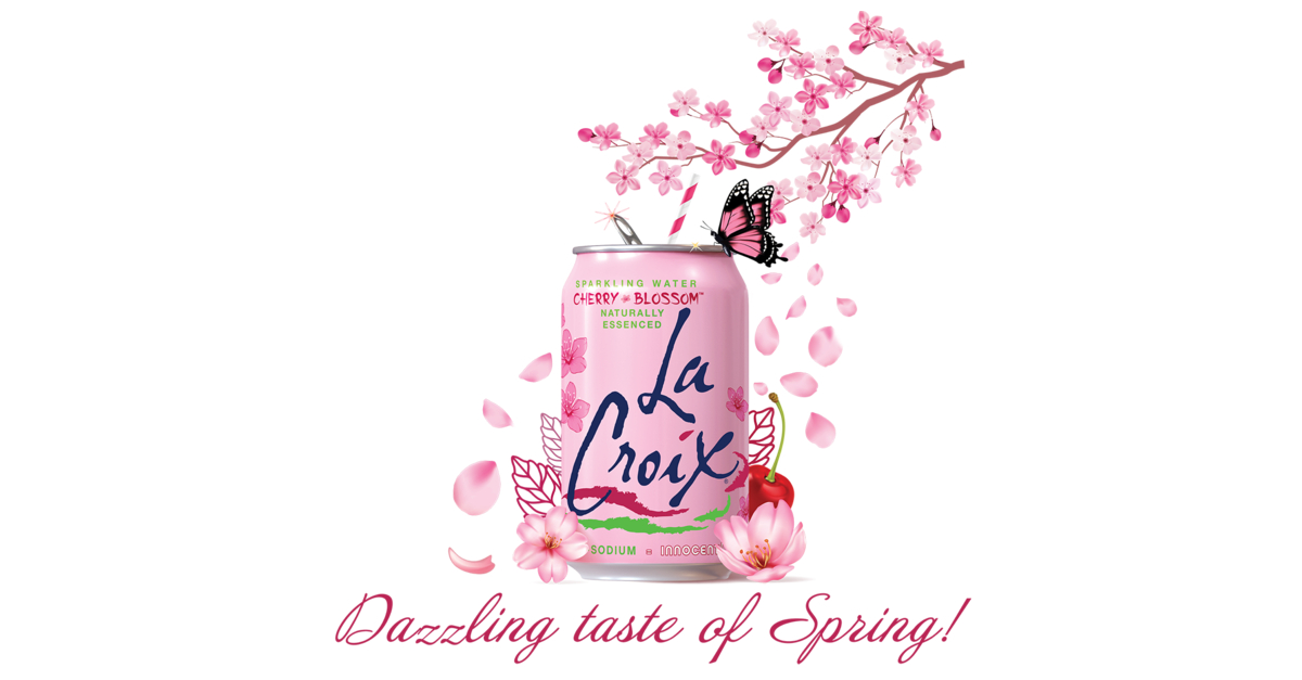 LaCroix’s Newest Flavor Dazzles!! Cherry Blossom to Launch at Major