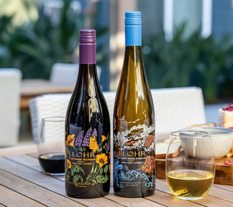 original Iconic images of cool-climate Monterey County are reflected in the new releases of J. Lohr Bay Mist White Riesling and J. Lohr Wildflower Valdiguié (Photo: Business Wire)