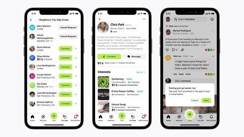 Nextdoor introduces new product features to build an active valued community (Photo: Business Wire)