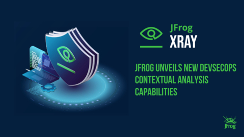 The new contextual analysis features in the latest release of JFrog Xray allow customers to more precisely determine the threat level and relevance of common vulnerability exposures (CVEs), leading to more rapid and accurately-prioritized remediation. The new solution is also a proof point of JFrog's integrated roadmap following its Vdoo acquisition in June 2021. (Graphic: Business Wire)
