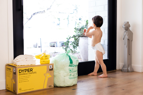 REDYPER fulfills DYPER’s mission to provide parents with the most guilt-free, closest-to-zero impact diapering journey available. By collecting used diapers from DYPER customers, the optional REDYPER service centrally processes and composts the waste. (Photo: Business Wire)