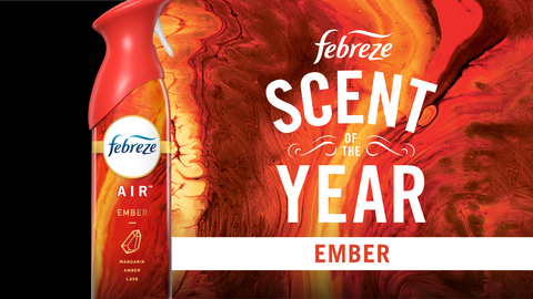 Febreze Selects New Luxury Scent as Its Inaugural Scent of the Year Introducing Ember: An Uplifting Fragrance that Brings a Mood Boost to 2022. (Photo: Business Wire)