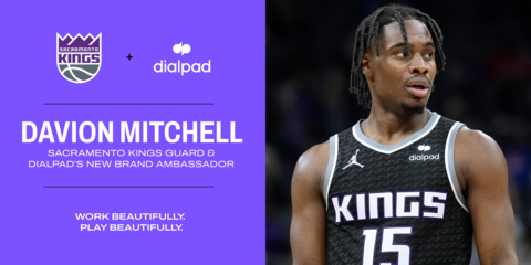 Dialpad Inc. and Davion Mitchell signed a multi-year endorsement deal to bring attention to the importance of community, connectedness and collaboration. (Graphic: Business Wire)