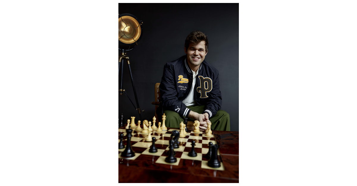 PUMA faz parceria com o campeão mundial de xadrez Magnus Carlsen e