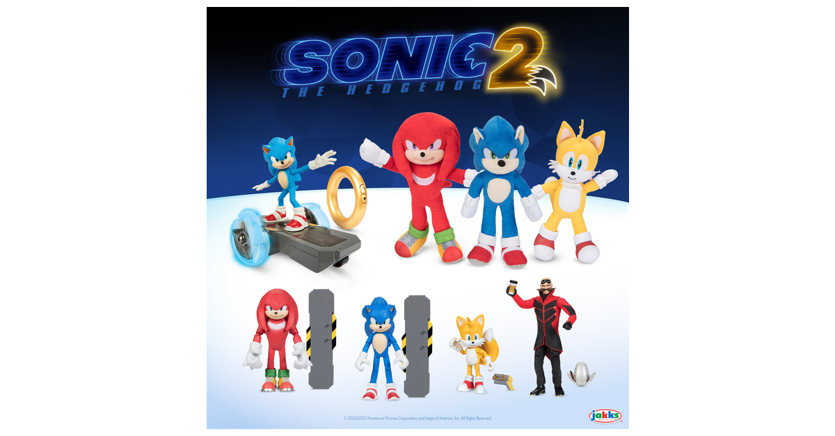 Kit 4 Bonecos Coleção Sonic Amigos Brinquedo Filme Infantil