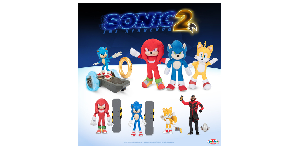 SEGA of America & Paramount Pictures Partner With JAKKS Pacific & Disguise  to Unveil New Toys and Costumes for Sonic the Hedgehog 2