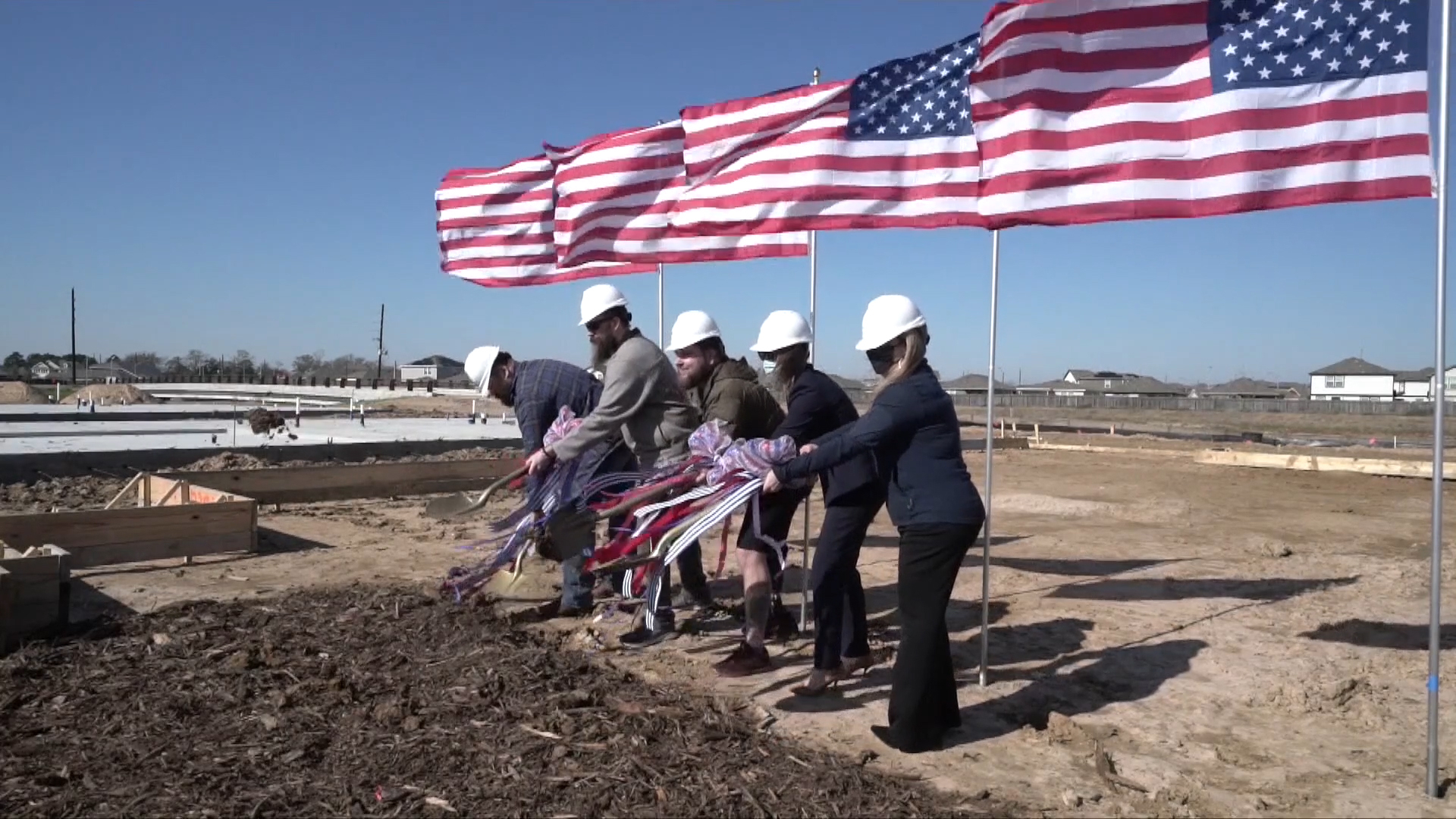 U.S. Army Sergeant James Ford and Army Specialist Kisha Dorsey have broken ground on their brand-new homes, donated by national homebuilder PulteGroup.