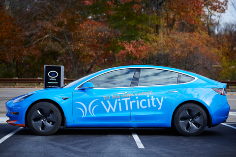 WiTricity outfits a Tesla Model 3 with wireless charging (Photo: Business Wire)