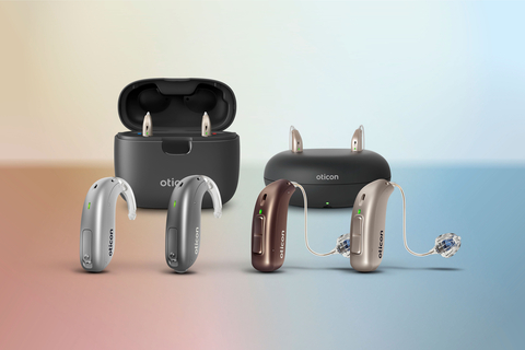Oticon Zircon device and charger. (Photo: Business Wire)