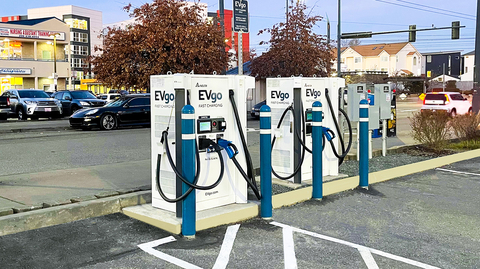 New EVgo station at King Plaza in Seattle, Washington (Photo: Business Wire)
