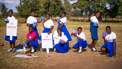 Khola Girls In Malawi celebrate Menstrual Hygiene Management Day. (Photo: Business Wire)