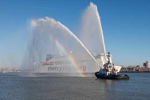 thumbnail The Global Mercy, the world's largest civilian hospital ship, arrives in Rotterdam (Photo: Business Wire)