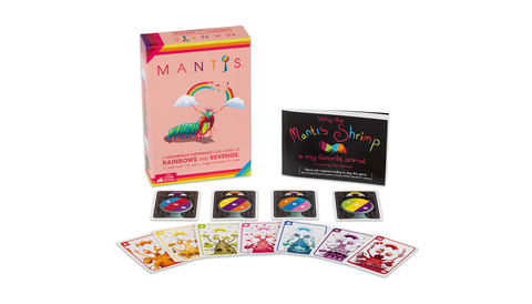 Exploding Kittens, the hit tabletop game creator, announced the launch of its new game, Mantis, a colorfully cutthroat card game of rainbows and revenge. (Photo: Business Wire)