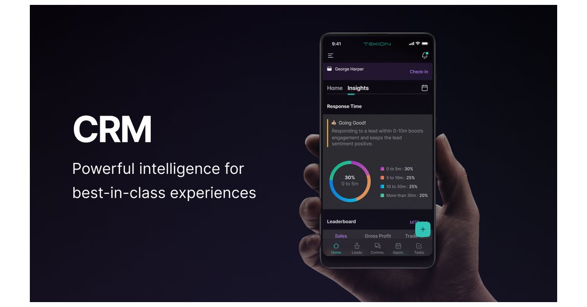 Tekion Launches Game-Changing AI-Powered CRM | Business Wire