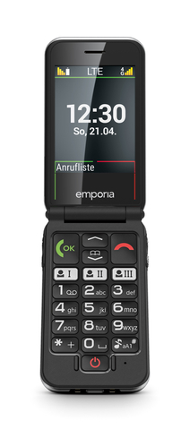 emporiaJOY-LTE, ein Tastenhandy mit 4G-Technologie, die beste Telefonqualität ermöglicht. Foto: emporia