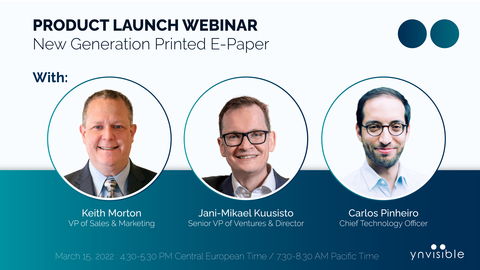 Figure 4 - Webinar: New Generation Printed E-Paper (Graphic: Business Wire)