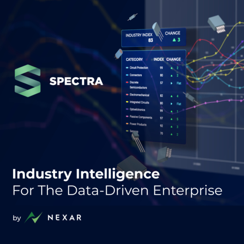 Spectra, Nexar’s suite of electronics industry data intelligence offerings, is the only source of business intelligence that is combining end-to-end data from the supply chain, design, and manufacturing sectors. Nexar's unique position in the electronics industry provides a cohesive view of the supply chain market conditions that is unrivaled by competitors. (Graphic: Altium LLC)