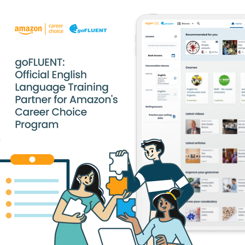 goFLUENT provides Amazon hourly employees access to award-winning English Language Training certification courses via Amazon Career Choice Program