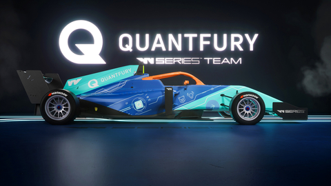 The Quantfury W Series race car design. (Photo: Business Wire)