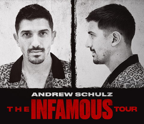 Comedian Andrew Schulz will bring "The Infamous Tour" to The Event Center at Rivers Casino Pittsburgh on Saturday, March 26, at 7 p.m. (Photo: Business Wire)