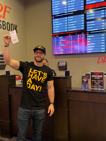 Tyler Kluver Places First Bet (Photo: Business Wire)