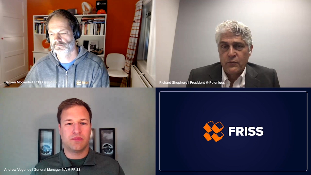 Jeroen Morrenhof, CEO and co-founder of FRISS, Rick Shepherd, President at Polonious Systems, and Andrew Vogeney, GM for FRISS North America announce FRISS's acquisition of Polonious and answer some of your most burning questions - and hope you're as excited as we are for what's to come!