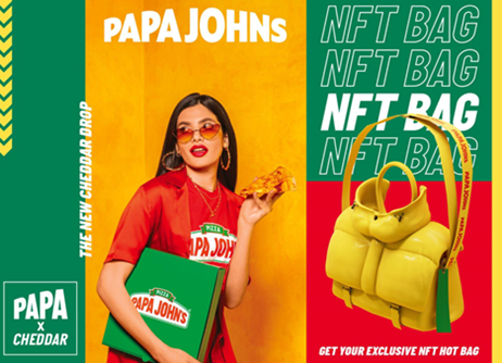 The second fashion drop from Papa Johns, NFT Hot Bags (Photo: Business Wire)