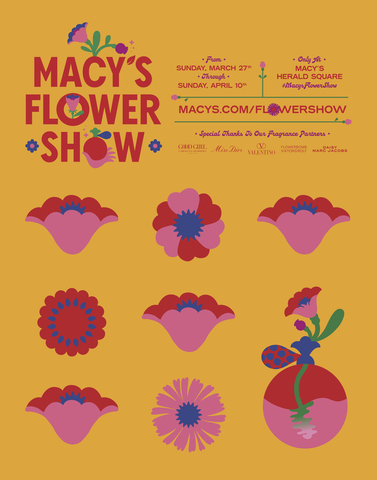 Spring blooms at the Macy's Flower Show®. Only at Macy's Herald Square from March 27 through April 10, 2022. (Graphic: Business Wire)