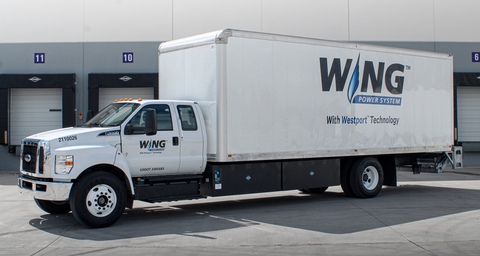 Ford 7.3L CNG / RNG F-650 from NGV Global Group offers a market-ready solution with a 500 mile range, CNG upfit, a 26-foot box and a 3,300-pound liftgate. (Photo: Business Wire)