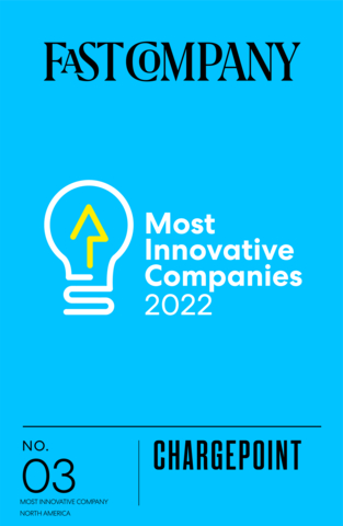 ChargePoint recognized as one of Fast Company's Most Innovative Companies 2022 (Graphic: Business Wire)
