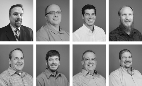 (left-right): Leadership Team - Eric Nelson, PE; Eric Nebelung, PE, LEED AP BD+C; Joseph Tupy; Gregory Lindberg, PE; Michael Woehrle, PE, P.Eng.; Joseph Pearce, PE; Frederic Decourt, PE; Jeffrey Piehl, PE, P.Eng., LEED AP BD+C (Photo: Business Wire)