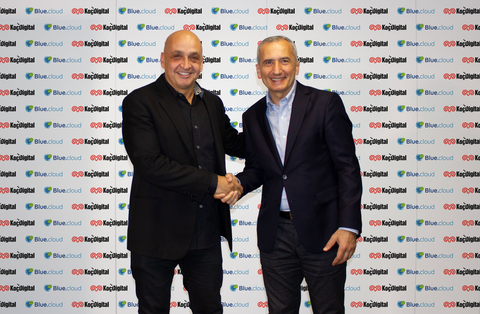 Pictured: (Left) Blue.cloud Co-founder & Co-CEO, Kerem Koca and (Right) KocDigital Managing Director, Önder Kaplancık (Photo: Business Wire)