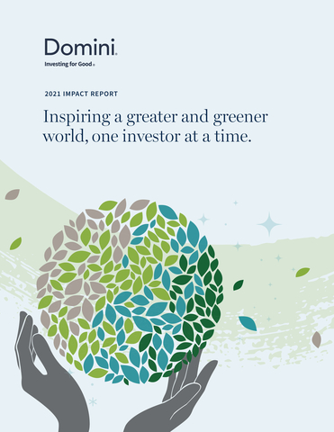 Discover Domini's 2021 Impact Report (Graphic: Business Wire)