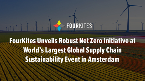original FourKites announces Sustainability Hub, which offers granular emissions tracking, industry benchmarks, analytics and scenario modeling to help customers meet sustainability goals (Graphic: Business Wire)
