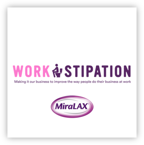 ‘Workstipation’ is Real: New MiraLAX® Survey Reveals Two-Thirds of Americans ‘Hold it in’ to Avoid Pooping at Work (Graphic: Business Wire)